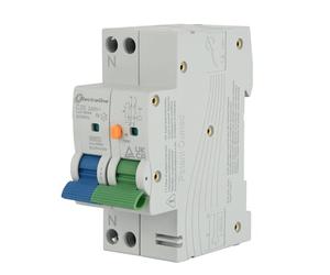 Electraline 87013 Interruptor Magnetotérmico Diferencial (RCBO), 25A, Tipo A, Curva C, Sensibilidad 30 mA, Conexión 1P + N,