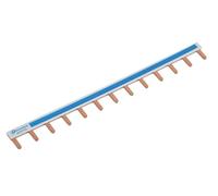 Electraline 87103 Peine de Conexión de 13 Módulos, 225mm, ideal para simplificar y hacer más seguro el cableado de cuadros eléctricos