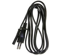 Electraline 95508 Cable de alimentación de UE a C7 estándar para PC, cable de red de PC IEC a C7 1,8 M, H03VVH2-F 2 x 0,75, 250 V, macho/hembra, Negro