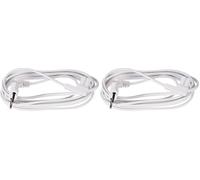 Electraline 95514 Cable de alimentación de Audio, Video, Radio, Sonos Play en ángulo; Enchufe Europeo a Doble Enchufe Hembra Tipo C7, 3M (Paquete de 2)