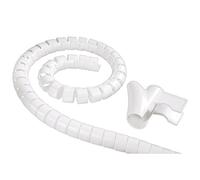 Electraline Organizador Cables, Blanco, Clip 25 mm, 1.8 m