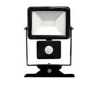 Electraline Proyector Foco Slim de exterior, IP44 a LED con sensor de movimiento, negro, 63515 20 wattsW