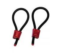 Electrastim - prestige electra loops anillos de pene ajustables rojo