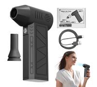 Electric Air Duster, Fan Blower, 5.63x3.66x1.54 inches Handheld Compressed Air Dryer with 3-Speed Adjustment, Cordless Cleaning Tool for Cycling Gear, Keyboard, PC, Maintenance
