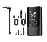 Electric Air Pump, Cordless Smart Inflator, Wireless 4 Mode Compressor, LED Light Function, Digital Pressure Display for Car, Bike, Ball, Motorcycle, Outdoor Use, 7.8x4.9x15.1cm