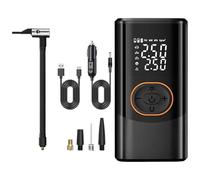 Electric Air Pump, Cordless Smart Inflator, Wireless 4-Mode Device, Digital Display, LED Lighting, Compact Build, Fast Inflation, Portable Design, Perfect for Car, Bike, Balls, 7.8x4.9x15.1cm