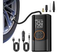 Electric Air Pump, Cordless Smart Inflator with 4 Modes and 3 Lighting Options, Wireless Portable Pump For Balls, Motorcycles, Cars, and Bikes, Rechargeable Battery, 3.07x1.93x5.94 In