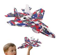 Electric Airplane Toy - Rechargeable Throwing Foam Plane | Glider Plane with Function | Model Airplane Electric Birthday Christmas New Year Gift for 7-14 Years Old Boys Girls Kids Party