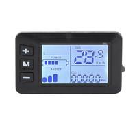 Electric Bike LCD Display Control Panel ABS Material Bicycle Speedometer with Clear LCD Screen and 5 Pin Connector for Electric Bikes and Scooters