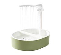 Electric Bird Bath Fountain USB Running Water Parrot Shower Tub