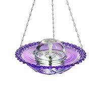 Electric Bird Fountain, Rustproof Bath Pump, 17.7x9.4x9.4 Inches Water Feature with Quiet Flow, Clear Basin Design, Garden Fountain with Decorative Style, Outdoor Accent for Yard and Patio