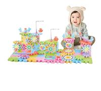 Electric Brick Gear Building Toy -Delightful Gears Educational Toys - Simple To Use Interlocking Learning Blocks Educational, Girls, Kids