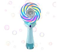 Electric Bubble, Bubble Wand, Colorful Lights Rotating Windmill Rechargeable Batt Handheld Fun, Beach Toys for Wedding, Birthday, Play, Outdoor 5.24x3.74x9.84 Inches