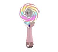 Electric Bubble Wand, Bubble Wand Toy, Changing Lights Windmill Lollipop, Rechargeable Bubbles Maker for Beach, Wedding, Birthday, Classroom, Play, Easter