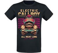 Electric Callboy All Night Long Hombre Camiseta Negro XL 100% algodón Regular