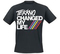 Electric Callboy Tekkno Changed My Life Hombre Camiseta Negro 100% algodón Regular