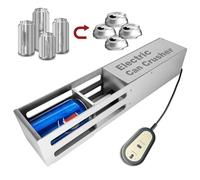 Electric Can Crusher,Aluminium Metal Plastic Cans Crusher,Controller Operation, Simple And Easy To Use,Suitable For 160-500Ml Cans And 250-350Ml Plastic Water Bottles, LJJY-KK