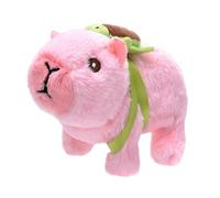 Electric Capybara Plush - Walking Animal Toy, Turtle Backpack | Stuffed Plush Interactive Toy For Kids Girls Boys Age 3 Educational Play Accessory Home Fun