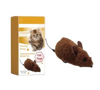 Electric Cat Toy, Interactive Squeaky Mice, 5,91 x 1,77 in Automatic Moving Pet Toy, Stimulating Sound Motion, Battery Powered Chasing Fun for Interior, Ejercicio, Hunting, Boredom