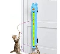 Electric Cat Toy - Wall Mounted Moving Rope Teaser, Rechargeable Interactive Cat Toy, Automatic Moving Rope | Wall Mount Play Toys for Indoor Cats, Kitten Exercise, Bored Pet Activity, Home Apartment