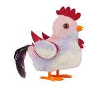 Electric Chicken Toy, Electronic Walking Chirping Toys, Educational Interactive Learning Toy, Portable Lightweight Soft Plush Doll for Boys Girls Kids, Fun Movement Sounds