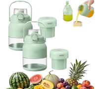 Electric Citrus Juicer 28 Oz, With Straw and Two Lids, Electric Juicer Bottle for Fresh Juice, Multifunctional Large-Capacity Wireless Blender Rechargeables (2pcs)