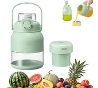 Electric Citrus Juicer 28 Oz, With Straw and Two Lids, Electric Juicer Bottle for Fresh Juice, Multifunctional Large-Capacity Wireless Blender Rechargeables (1pcs)