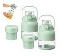 Electric Citrus Juicer 28 Oz, With Straw and Two Lids, Electric Juicer Bottle, Fresh Juice Smoothie Blenders on the Go, Multifunctional Large-Capacity Wireless Blenders Rechargeable (2pcs)