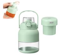 Electric Citrus Juicer 28 OZ with Straw and Two Lids, Fresh Juice Smoothie Blenders on the Go, Large Capacity, Rechargeable, Fast Squeezing for Oranges, Lemons, Limes, Grapefruits (Set-B)