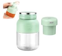 Electric Citrus Juicer 28 OZ with Straw and Two Lids, Fresh Juice Smoothie Blenders on the Go, Large Capacity, Rechargeable, Fast Squeezing for Oranges, Lemons, Limes, Grapefruits (Set-A)