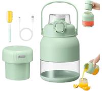 Electric Citrus Juicer 28 Oz, With Straw and Two Lids, Portable Blender Cup, Electric Juicer Bottle, Large Capacity, Rechargeable, Fast Squeezing for fruit, Multifunctional Blenders (1pcs)