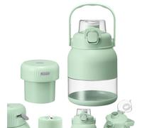 Electric Citrus Juicer 28 Oz, With Straw and Two Lids, Portable Blender Cup, Personal Travel Cold Press Juicer Bottle Cups, Fruit Lime Squeezer (1 Pcs)