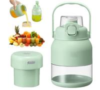 Electric Citrus Juicer 28 Oz, With Straw and Two Lids, Portable Blender Cup, Rechargeable Multifunctional Juice Bottle for Fresh Juice, Large-Capacity Wireless Blender (1 Pcs)