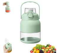 Electric Citrus Juicer 28 Oz, With Straw and Two Lids, Portable Mini Blender, Personal Travel Cold Press Juicer Bottle Cups for All Kinds of Fruits and Smoothies (1Pcs)