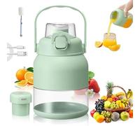 Electric Citrus Juicer 28 Oz With Straw and Two Lids,Rechargeable Portable Mini Blender,Multifunctional Wireless Personal Travel Blender Cup,for Juice, Smoothie