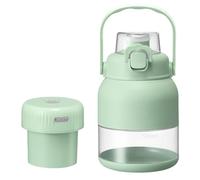 Electric Citrus Juicer, Portable Blender for Smoothies, 17oz Mini Smoothie Blender Bottle with Straw Lids, USB-C Cordless Personal Blenders for Travel, Gym, Office (A)