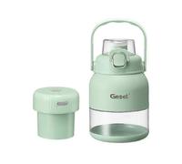 Electric Citrus Juicer with 28 Oz Capacity, Includes Straw and Two Lids for Portable Blending