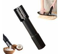 Electric Coconut Grater Machine,Anti-Splash Fish Scale Remover Tool,Wireless Fish Scaler Scraper,Roller Peeler Shredder,Rotating Kitchen Grater for Coconut,Cheese,Chocolate & Fishs Scales (Black)
