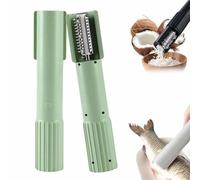 Electric Coconut Grater Machine,Handheld Coconut Scraper,Portable Peeler Shredder,Reusable Stainless Steel Coconuts Meat Scraper Tool,Electric Fish Scaler Tool,for Kitchen Restaurant(Green)