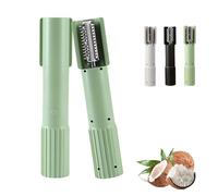 Electric Coconut Grater Machine, Portable Handheld Coconut Scraper Peeler Shredder, Wireless Automatic Anti-splash Rotating Kitchen Grater (Green)
