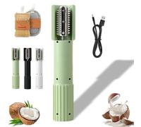 Electric Coconut Grater, Portable Electric Coconut Scraper With Stainless Steel Blades, Grater for Home Kitchen, Restaurant, Juice Shop and Commercial Coconuts Processing (Green)