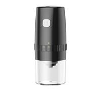 Electric Coffee Grinder, Portable Rechargeable Travel Coffee Mill for Beans, Dry Grinding, Compact ABS Design 19x8x8cm, 1200mAh Battery, 512g Lightweight for Camping