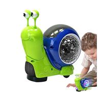 Electric Crawling Snail Toy - Lighted Musical Interactive Snail with Obstacle Avoidance | Sensory Robot Toy for Boys Girls Kids Toddlered Educational Play Fun Motor Skills Development