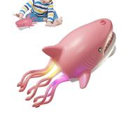 Electric Dancing Shark Toy - 21.5x12.5x10.3cm ABS, Interactive Jam-Proof Spray Doll, Animal Soother, Light-Up Effects | Family Kids Boy Indoor Party Kindergarten Birthday Holiday Entertainment