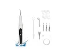 Electric Dental Calculus Remover Tooth Cleaner Tartar Remover Usb Charging Teeth Cleaning Kit with Oral Endoscope Black
