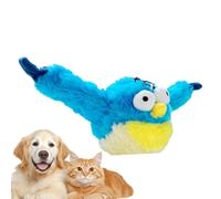 Electric Dog Toy, Blue Bird Puppy Catnip Toys, USB Recargable Pet Self-Entertainment Toys, Interactive Automatic Chirping Toys, Dog Toys for Indoor Pets, Chirping Toy for Dogs and Cats, Blue Bird Do