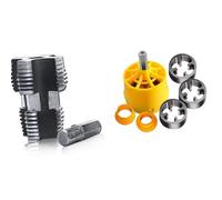 Electric Drill Compatible Pipe Threading Kits PVC Threader Thread Maker Tool Set with Various Die Size 1/2" 3/4" 1" DIY Threading