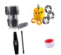 Electric Drill Compatible Pipe Threading Kits PVC Threader Thread Maker Tool Set with Various Die Size 1/2" 3/4" 1" DIY Threading