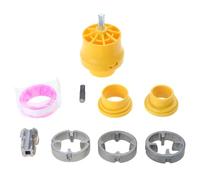 Electric Drill Compatible Pipe Threading Kits PVC Threader Thread Maker Tool Set with Various Die Size 1/2" 3/4" 1" DIY Threading