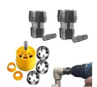 Electric Drill Compatible PVC Pipe Threader Kit with Various Die Sizes, PVC Pipe Threader Kit, Precision Threading, Rust-Resistant, Includes 1/2", 3/4", 1" Dies for Clean, Burr-Free Cuts
